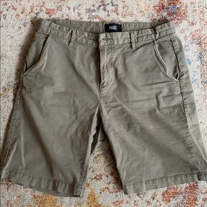 Paige Green Khaki shorts